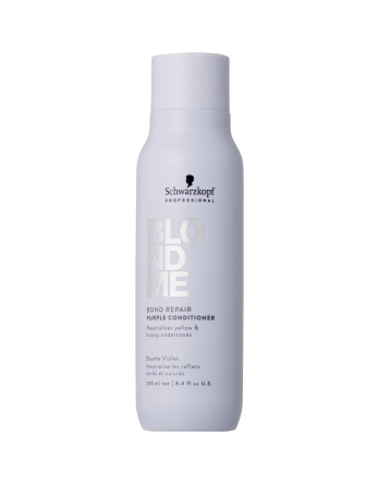 Schwarzkopf BLONDME® Bond Repair Purple Conditioner 8.5oz Schwarzkopf BLONDME® Bond Repair Purple Conditioner 8.5oz